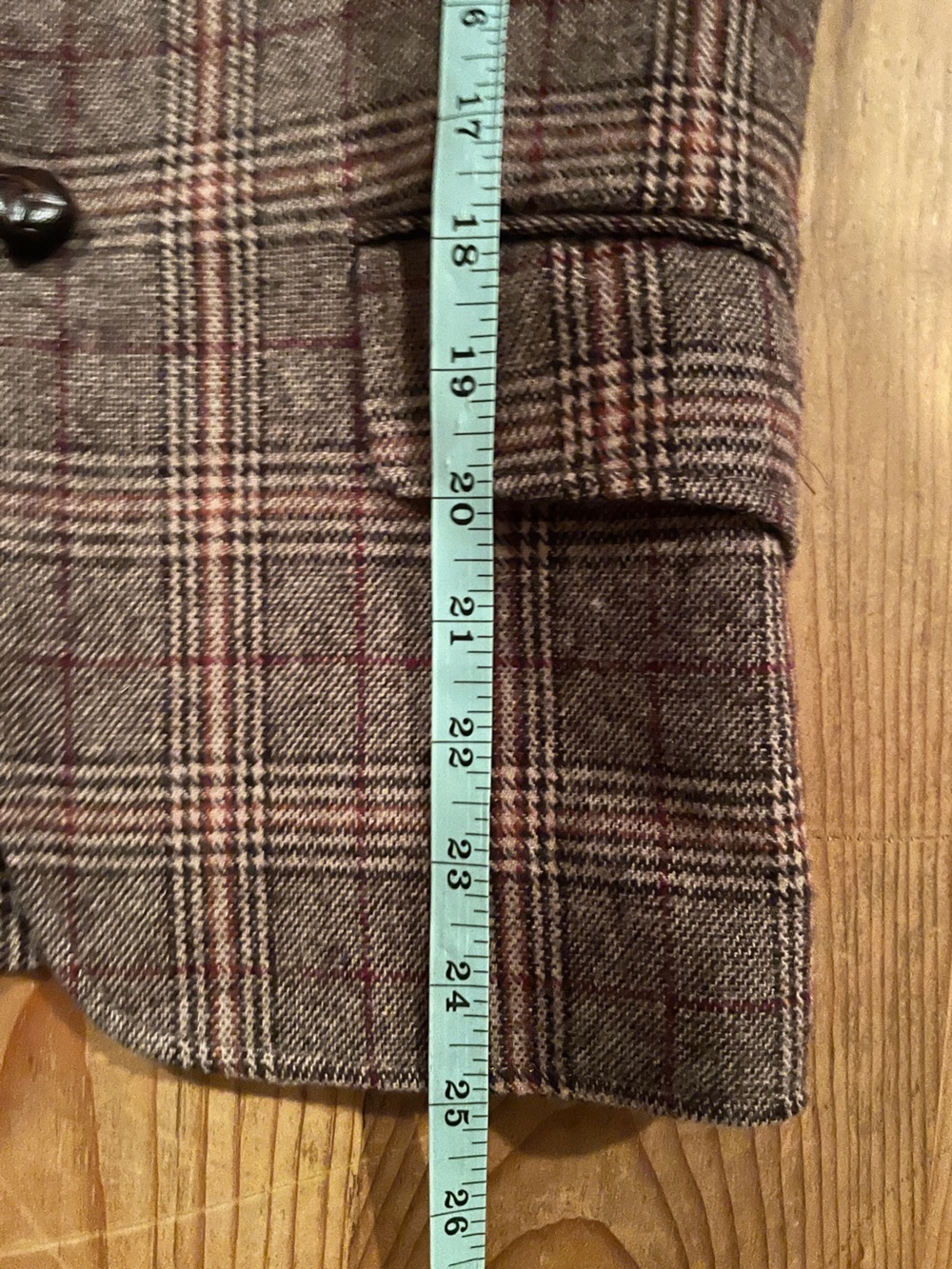 LOGG Houndstooth Suede Patch Tailored Blazer Equestrian Preppy Old Money 8 - Picture 5 of 8